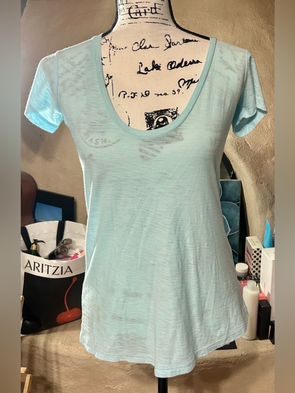 James Perse V-Neck Tee Shirt - Picture 3 of 8